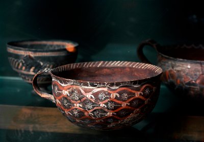 Minoan Art: Ceramic Cup of the Kamares Period by Minoan