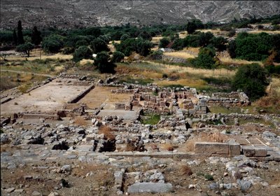 Minoan Civilization: View of the Ruins of the Palace of Zakros by Minoan