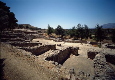 Minoan Civilization: View of the Ruins of the Site of Haghia Triada by Minoan