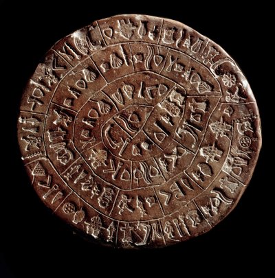 The Disc of Phaistos by Minoan