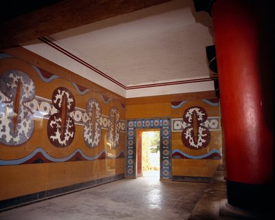Greek Art: The Hall of the Palace of Knossos by Minoan