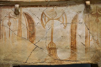 Minoan Chest Larnax Decorated with Horns of Consecration by Minoan