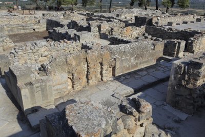 Minoan archeological site of Phaistos. North east complex by Minoan