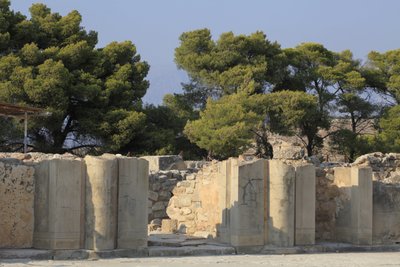 Minoan Archeological Site of Phaistos. Gateway of the North Wing by Minoan