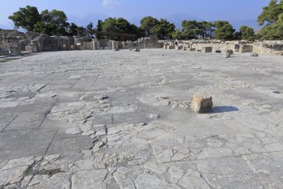 Minoan archeological site of Phaistos. The central court by Minoan