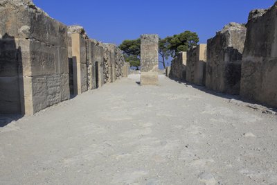 Minoan Archeological Site of Phaistos. The West Magazines by Minoan