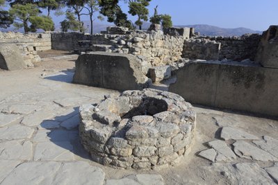Minoan archeological site of Phaistos. Part of the North east complex by Minoan