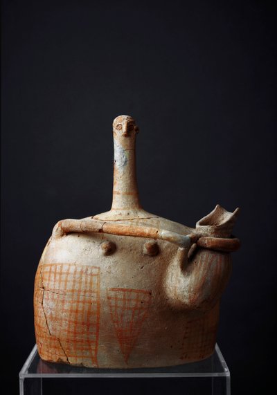 Terracotta Sculpture of Feminine Deity from Myrtos, 2300 BC by Minoan