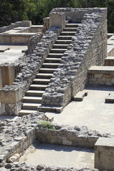 Oriental part of the palace of King Minos at Knossos between the queen megaron and the central court. Crete. 1600-1450 BC by Minoan