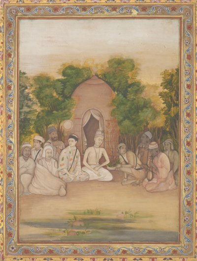 A Gathering of Holy Men of Different Faiths, ca. 1770-75 by Mir Kalan Khan
