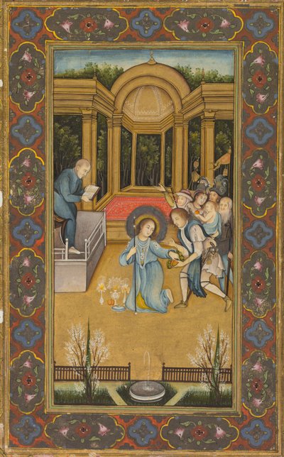 Jesus among the doctors in the Temple, c. 1760 by Mir Kalan Khan