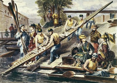 Launching a Skiff by Miranda Miranda