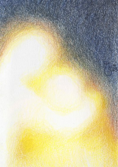 Soft Abstract Embrace by Mirjam Schrei