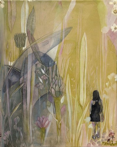 Enchanted Garden Path by Mishel Schwartz