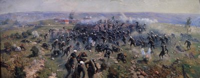 Battle of Gorni Dubnik on 24 October 1877 by Mitrofan Borisovich Grekov