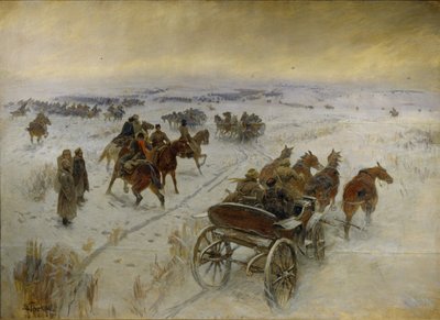 The Battle at Yegorlykskaya, 1928-1929 by Mitrofan Borisovich Grekov