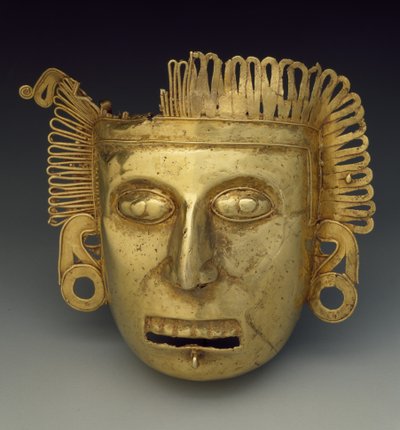 Pectoral maskette, Late Postclassic period, c.1350-1521 by Mixtec Mixtec