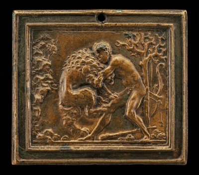Hercules and the Nemean Lion by Moderno