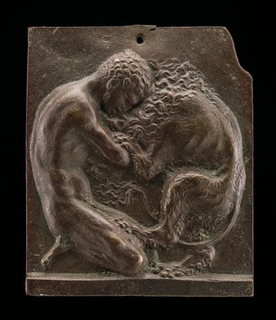 Hercules and the Nemean Lion, late 15th - early 16th century by Moderno