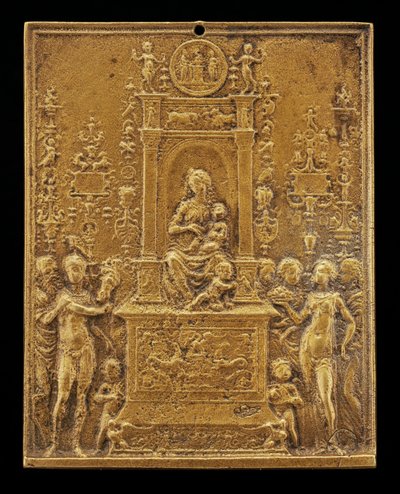 Madonna and Child Enthroned with Saints, late 15th - early 16th century by Moderno