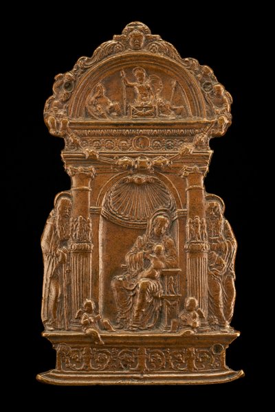 Madonna and Child with Saints by Moderno