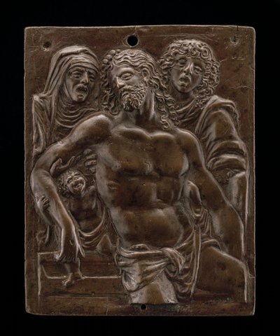 The Dead Christ Supported by the Virgin and Saint John by Moderno