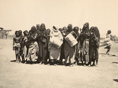 Building an Empire in the Fascist age: colorful group of Muslim women, 09/05/1936 by Modestino Baldinetti