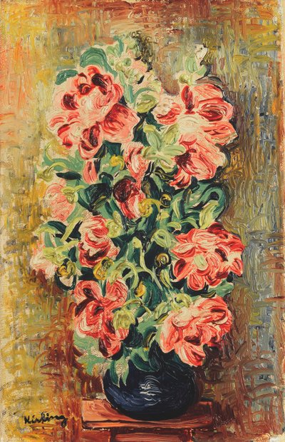 Bouquet of Peonies by Moise Kisling
