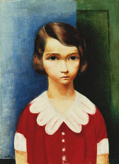 Girl in a Red Shirt by Moise Kisling