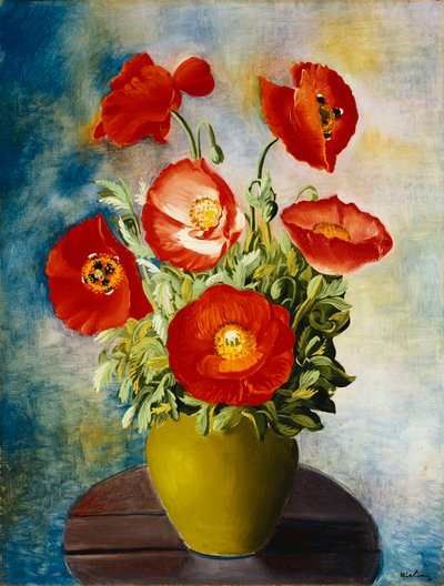 Poppies in a Vase by Moise Kisling