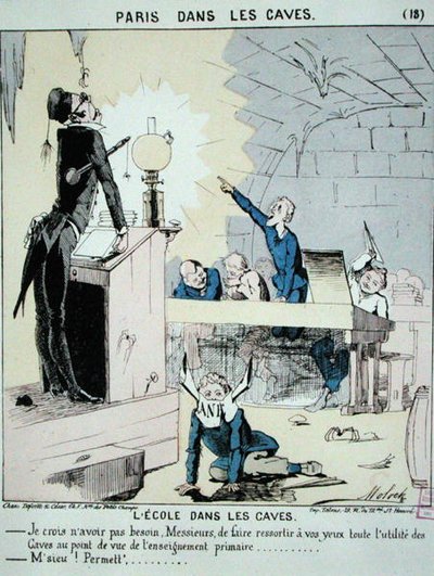 The School in the Cellar, from 