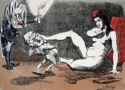 Thiers and Marianne by Moloch (1849 1909)