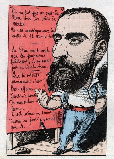 Allegory of a radical in the 19th century by Moloch