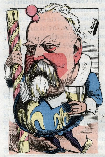 Cartoon by Viscount de Lorgeril (Hippolyte Louis), French Politician by Moloch