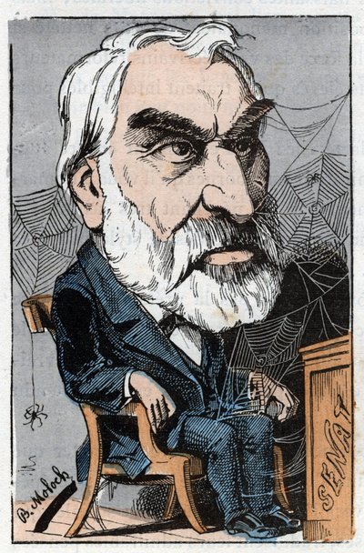 Eugene Pelletan (1813-1884), French literary journalist and politician in 