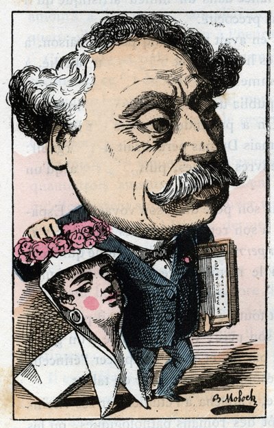 Portrait of Alexandre Dumas Jr. (1824-1895), French writer by Moloch