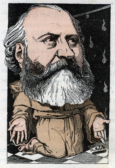 Portrait of Charles Gounod (1818-1893), French composer in 