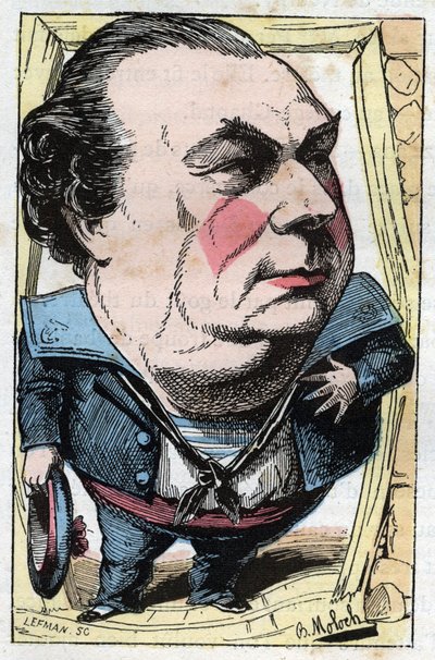 Portrait of Francois Dumaine (1831-1893), French comedian by Moloch