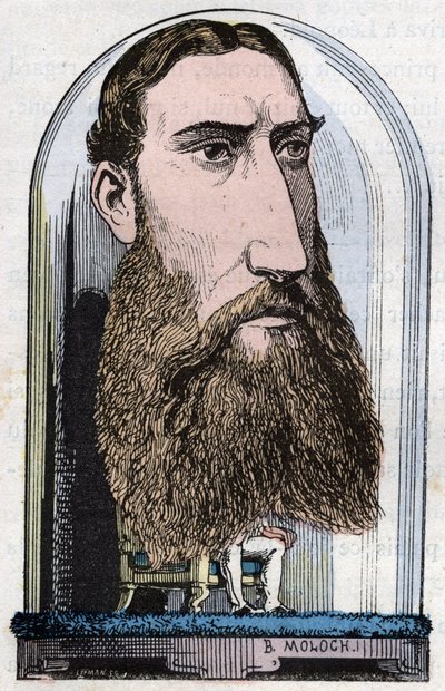 Portrait of Leopold II, King of the Belgians (Louis Philippe Marie Victor), Prince of Belgium, Duke of Saxony, Prince of Saxony-Coburg-Gotha, Duke of Brabant by Moloch