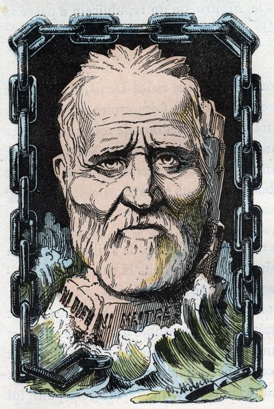 Portrait of Louis Auguste Blanqui, French socialist theorist and revolutionary by Moloch
