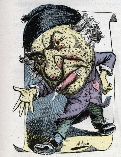Portrait of Louis Veuillot, French journalist and writer by Moloch