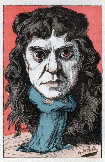Portrait of Marie Laurent or Marie Luguet French dramatic artist of the 19th century in 