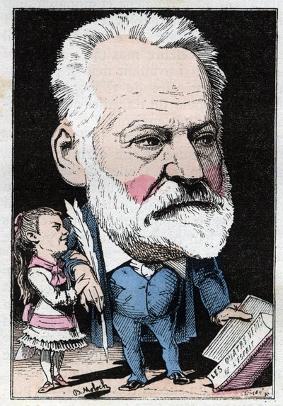 Portrait of the French writer Victor Hugo (1802-1885) in 