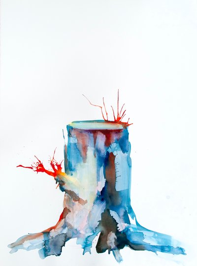 Red Shoots by Monica Perez Vega