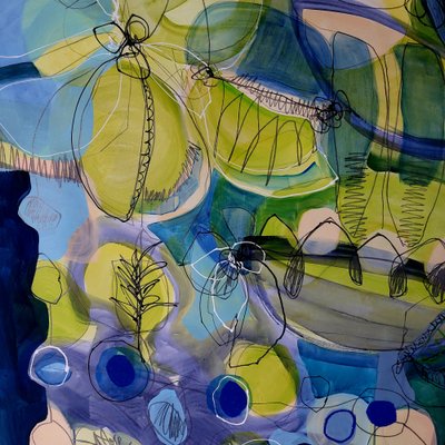 Abstract Garden Flow by Monika Riethmueller