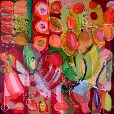 Colorful Abstract Botanicals by Monika Riethmueller