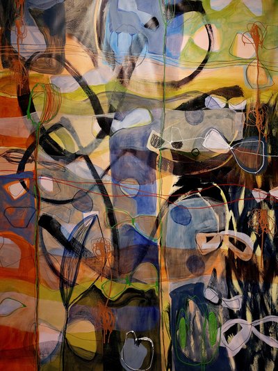 Colorful Abstract Flow by Monika Riethmueller