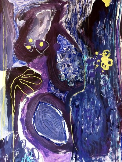 Deep Purple Flow by Monika Riethmueller