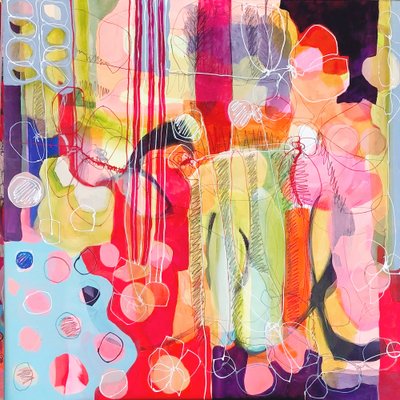 Vibrant Abstract Energy by Monika Riethmueller