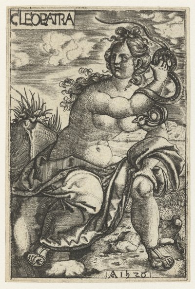 Cleopatra with Snake by Monogrammist AC
